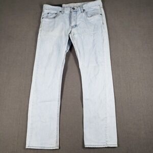 JT Jack Threads Jeans Mens Size 33/30 Slim 5 Pocket Stretch Light Wash Denim